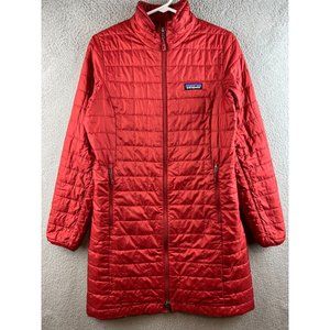 Patagonia Women's Puff Long Parka Jacket Size S Full Zip